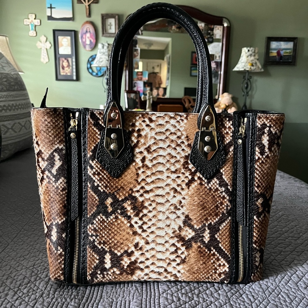 Henri Bendel Calf Hair Leather Tote